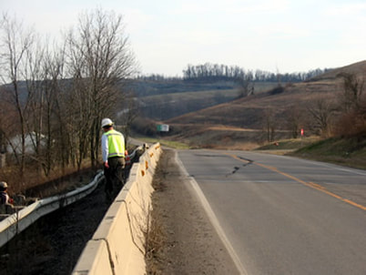 Evaluating a landslide in Ohio