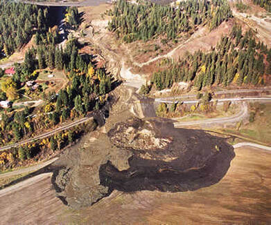 Highway 95, Bonners Ferry, Idaho Landslide